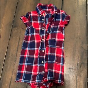 Ralph Lauren Red and Blue Plaid Kids Matching Set